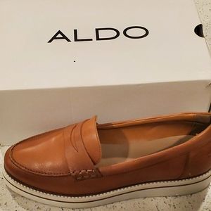 Aldo leather penny loafers.